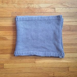 Grey infinity scarf